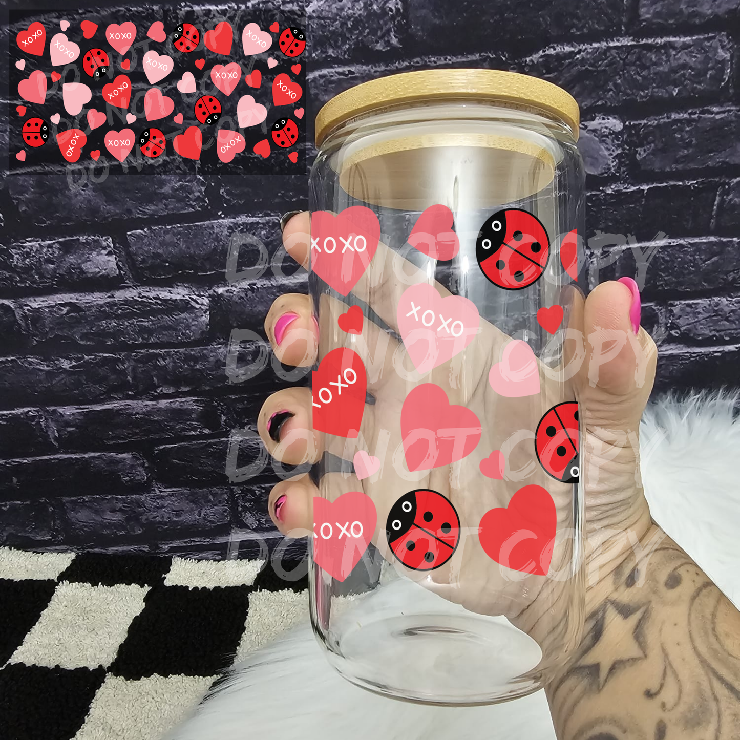 Ladybug heart (W20)