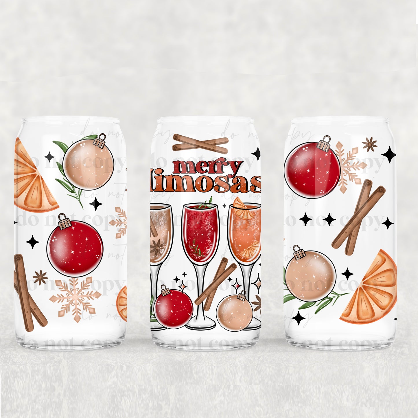 Merry Mimosas | 16oz UVDTF wrap (POD)