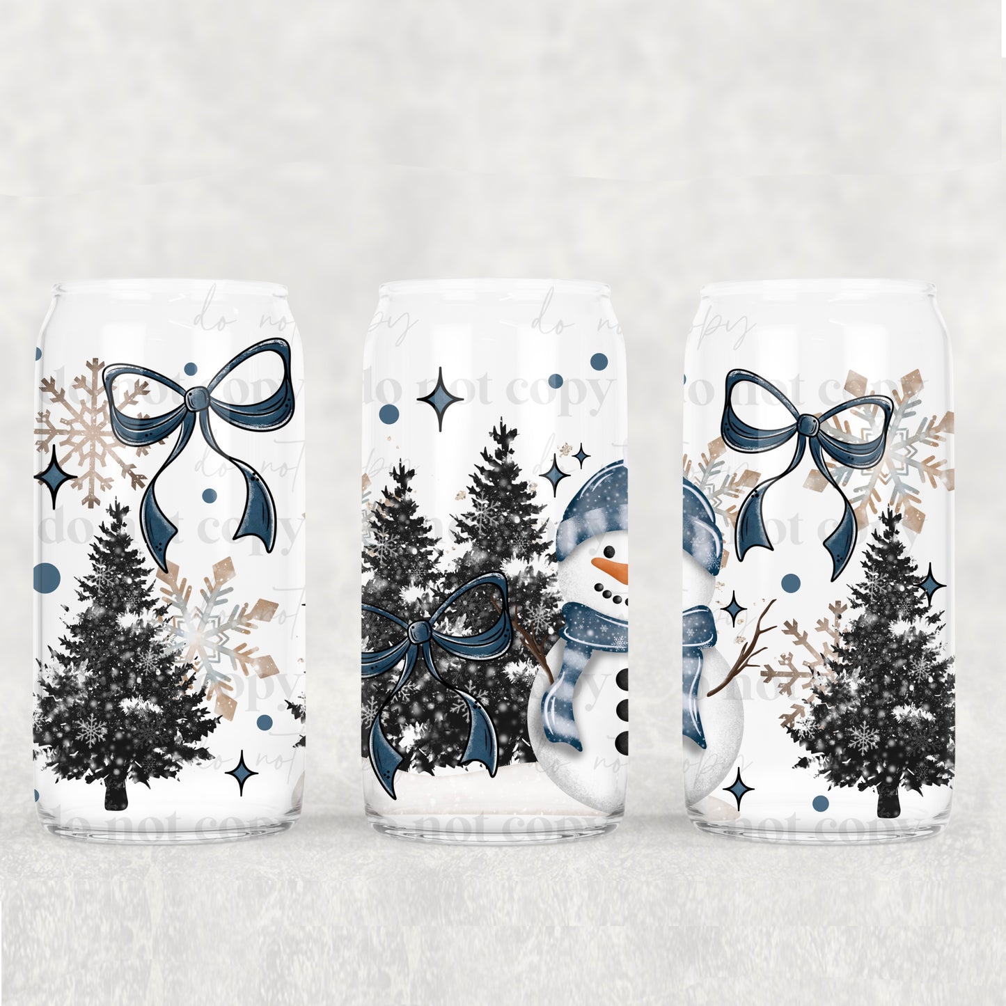 Winter snowman | 16oz UVDTF wrap (POD)