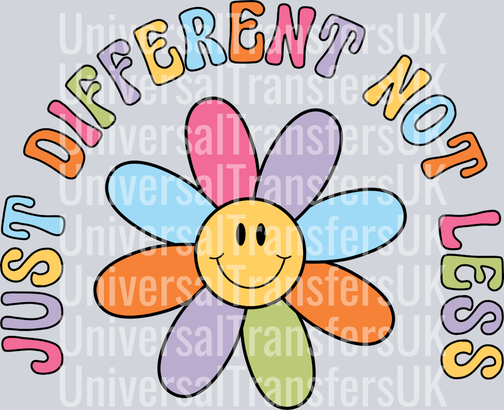 Just Different Not Less PNG