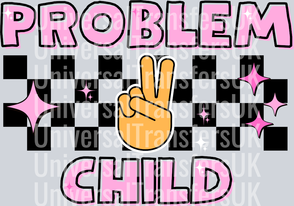 Problem Child in pink - Cassies Little Creations