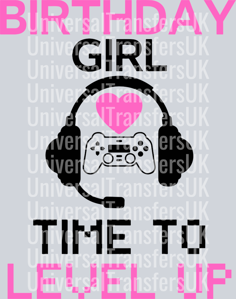 Birthday girl gamer level up