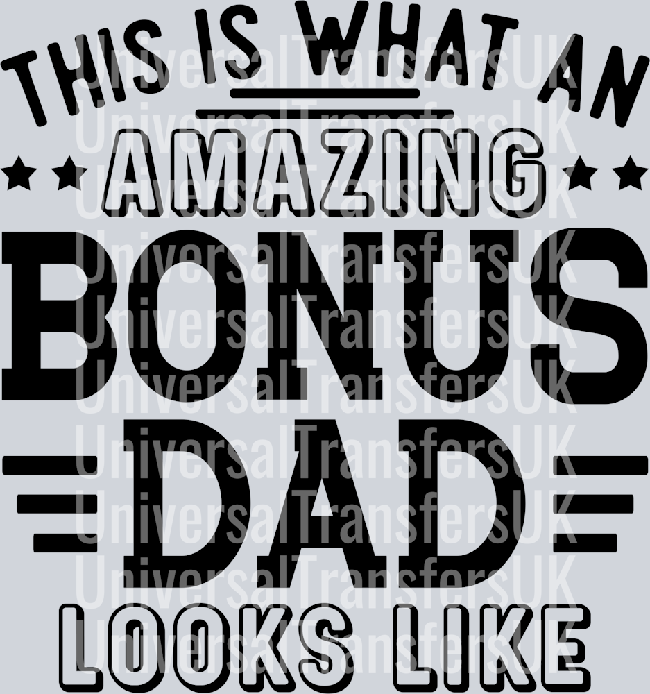This is what an amazing bonus dad looks like Top Gun Dad Stripes black text