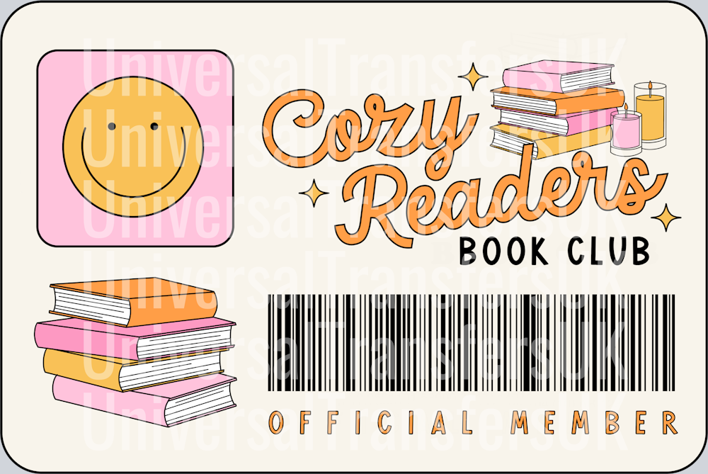 Cozy Readers Book Club Membership Card