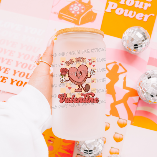 Be my Valentine retro heart (UVT57)