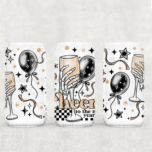 Cheers to the new year | 16oz UVDTF wrap (POD)