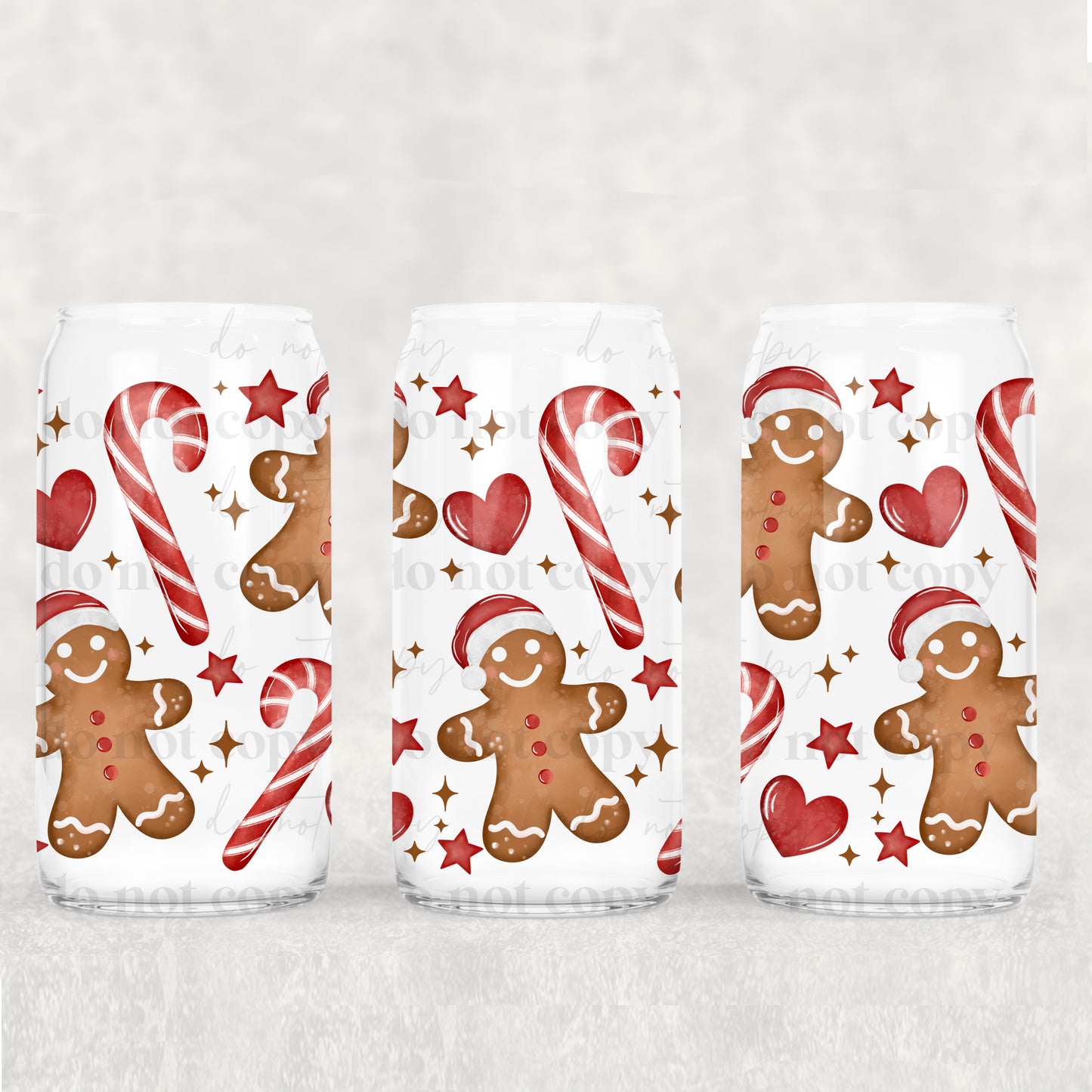 Christmas Gingerbread | 16oz UVDTF wrap (POD)