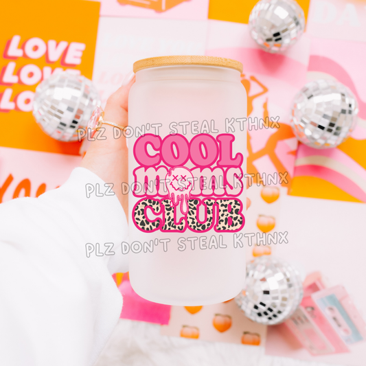 Cool Moms Club pink text (T82)