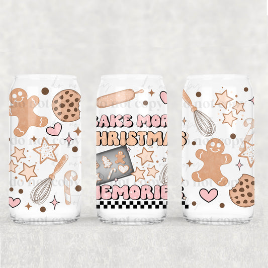 Bake More Christmas Memories| 16oz UVDTF wrap (POD)