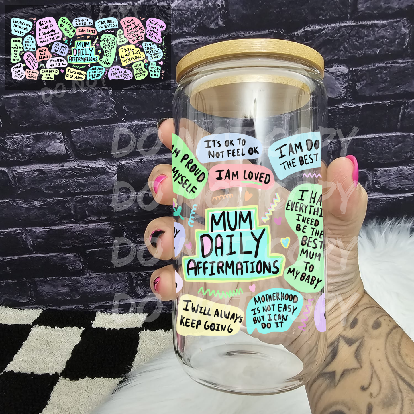 Mum daily affirmations (handwritten) (W6)