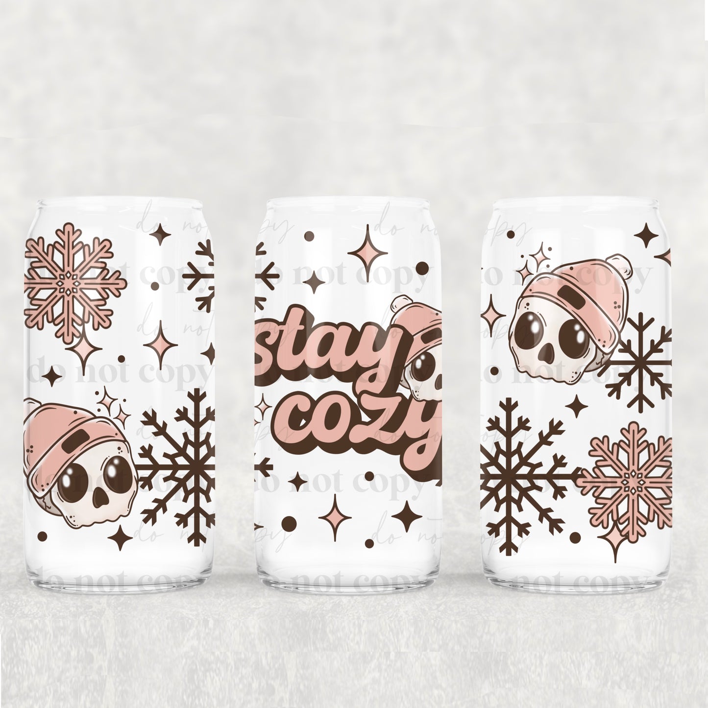 Stay cozy skellie | 16oz UVDTF wrap (POD)