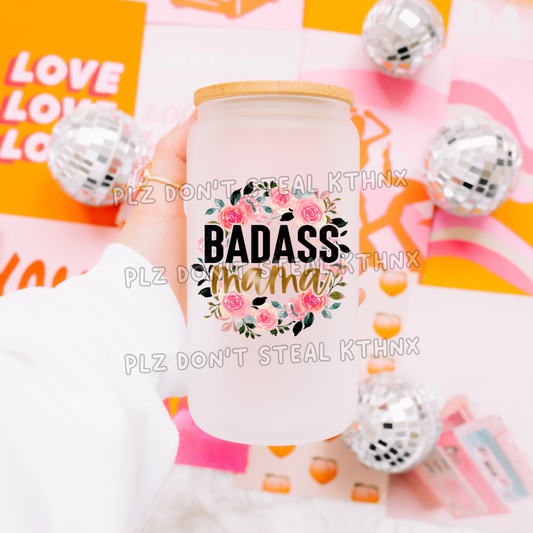 badass mama floral (UVT75)