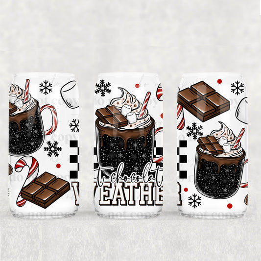 Hot chocolate weather | 16oz UVDTF wrap (POD)