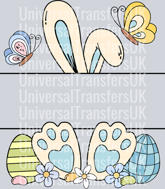 Easter Bunny Custom Name - Blue