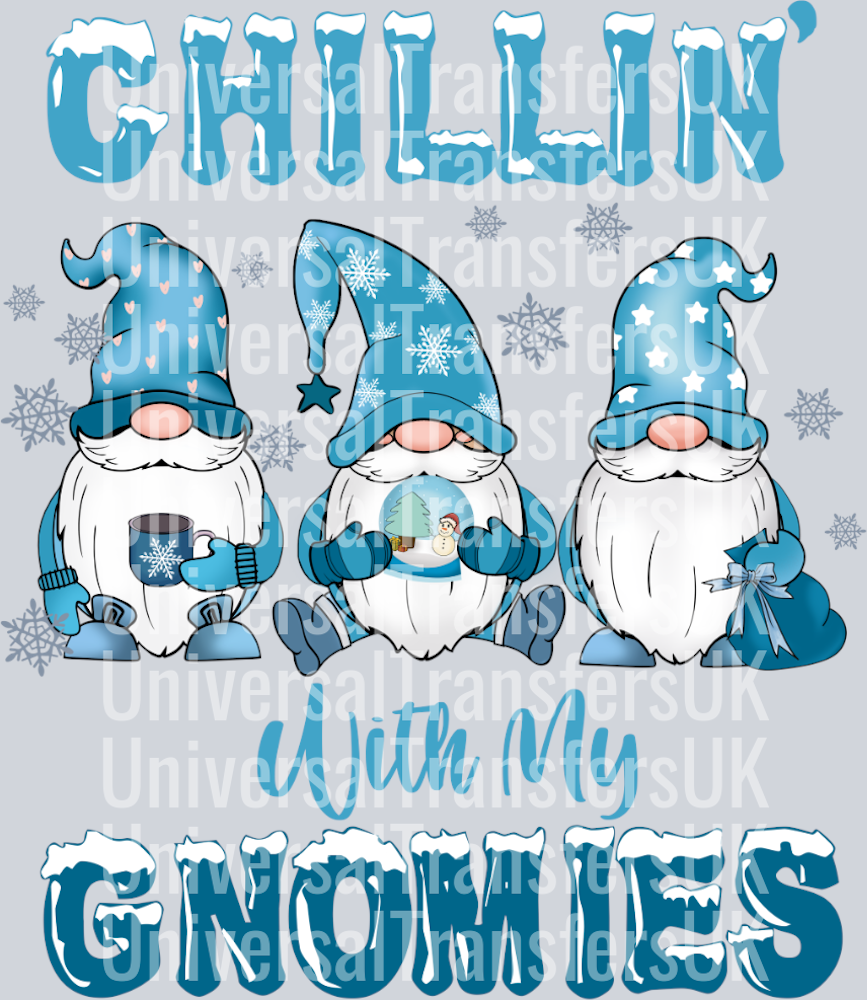Three Gnomes Chillin with my Gnomies in Blue