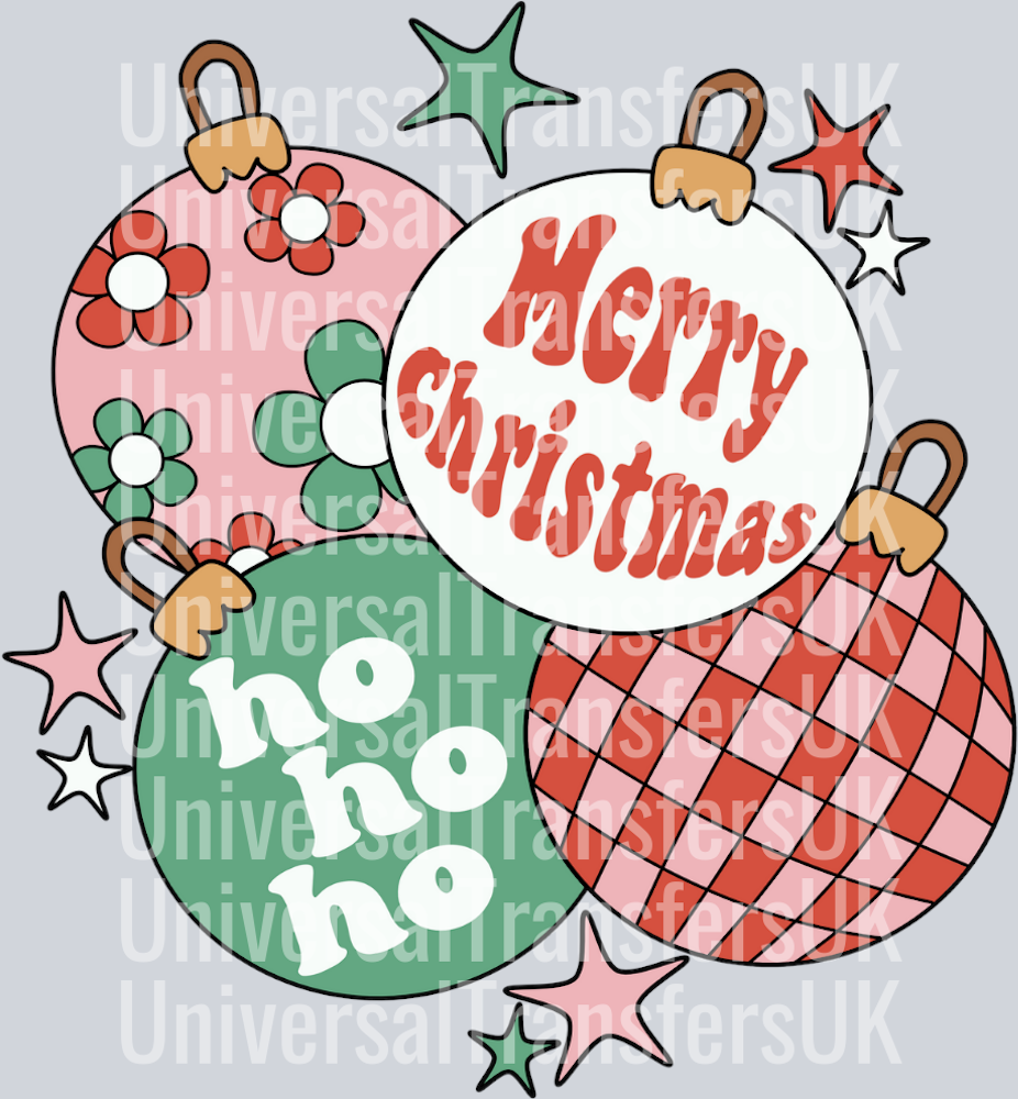 Merry Christmass Ho Ho Ho Baubles