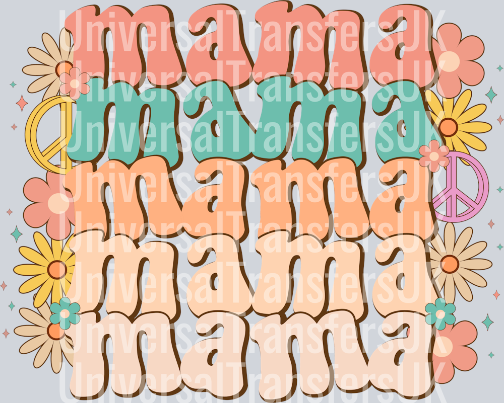 Retro Peace Mama