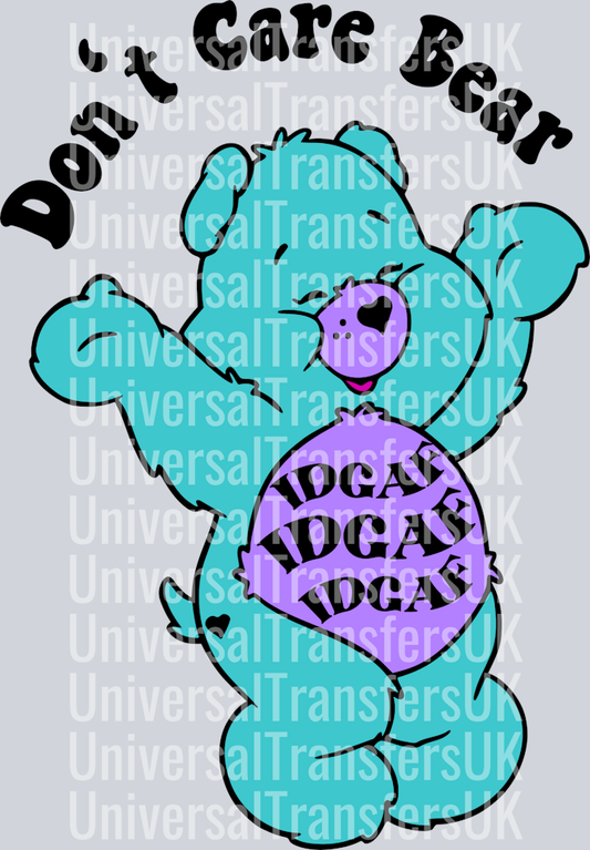 Teal Don't Care Bear