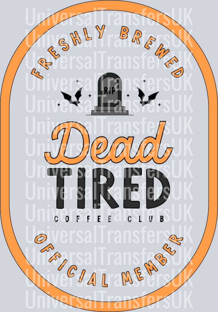 Dead Tired Coffee Club Orange