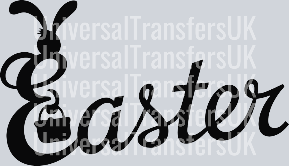 Easter Silhoette Black