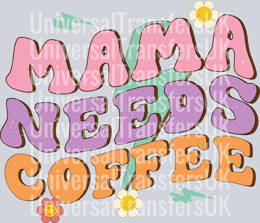 retro mama needs coffee