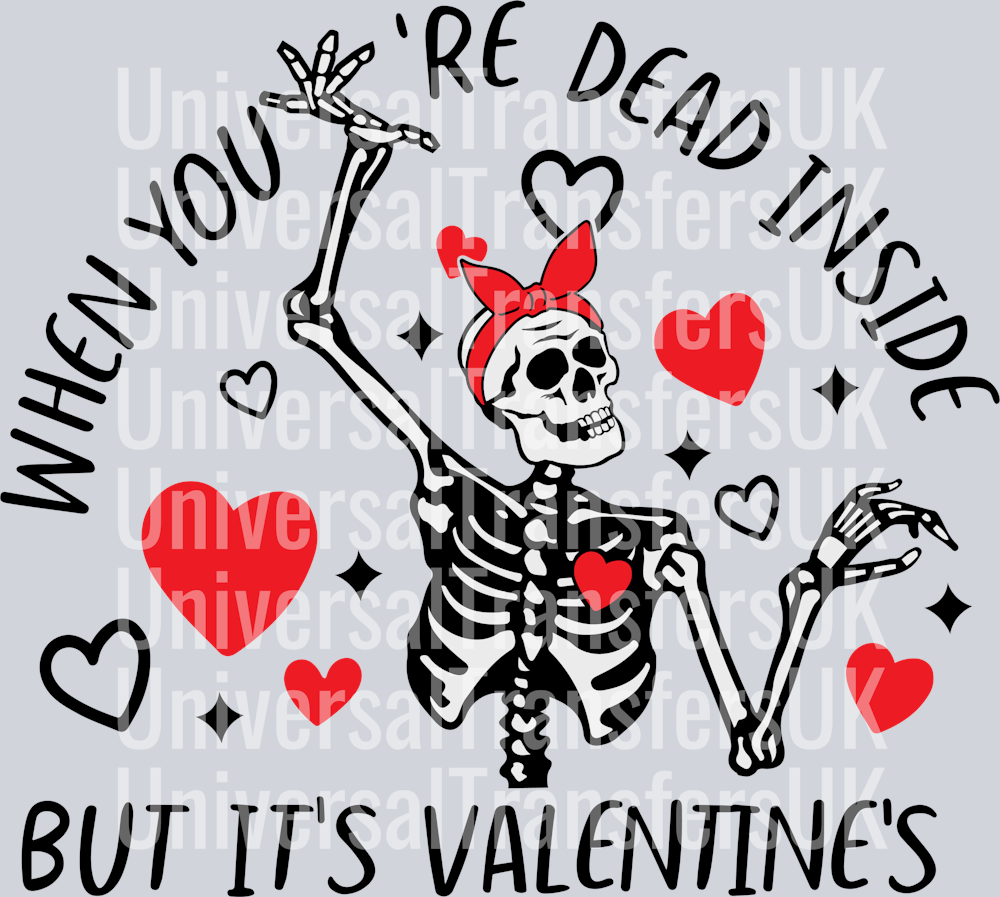 when your dead inside but its valentines black text
