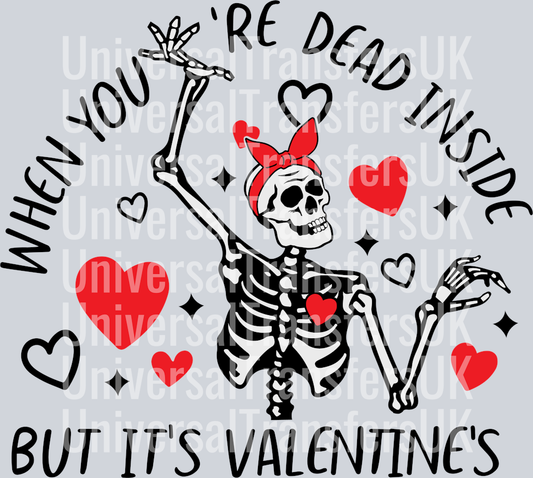 when your dead inside but its valentines black text