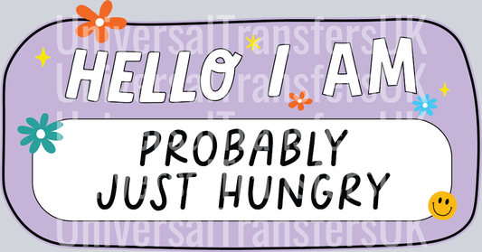 Hello I Am Probably Just Hungry