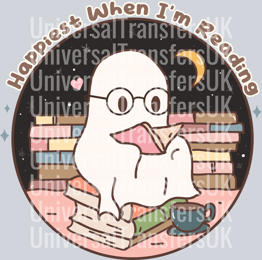 Happiest when I'm reading ghost