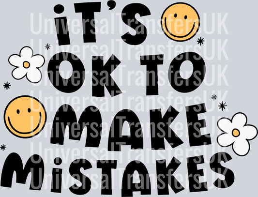 Its OK To Make Mistakes