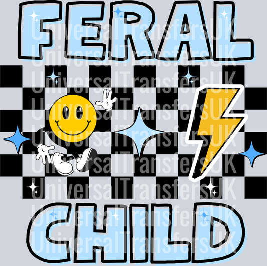 Feral Child in blue - Cassies Little Creations
