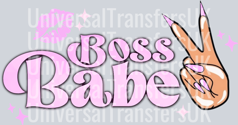Boss Babe pink peace