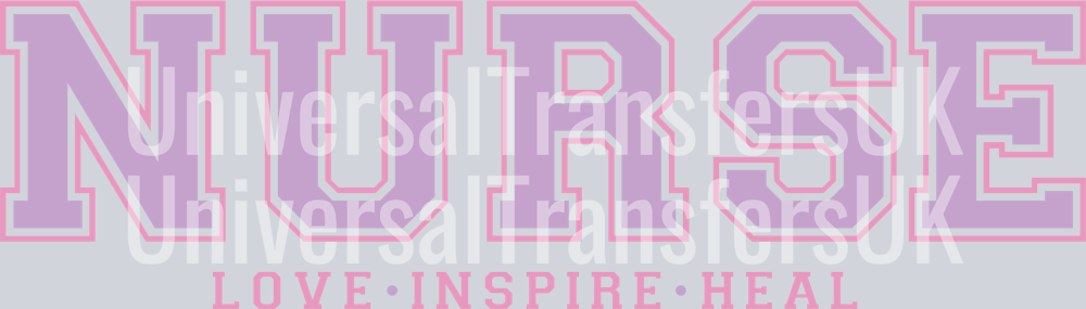 Nurse Bold Pink Love Inspire Heal