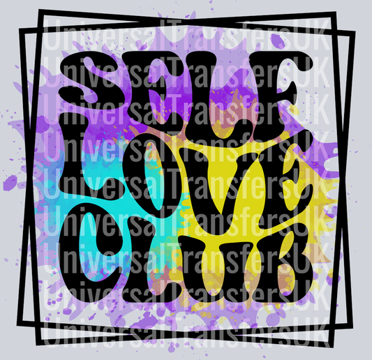Self Love Club groovy splat
