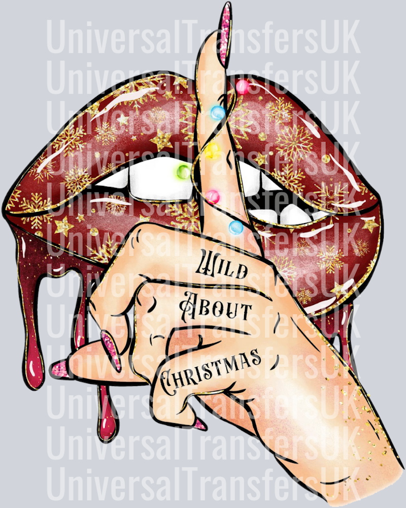 Wild about Christmas Finger on Lips Dripping Gloss