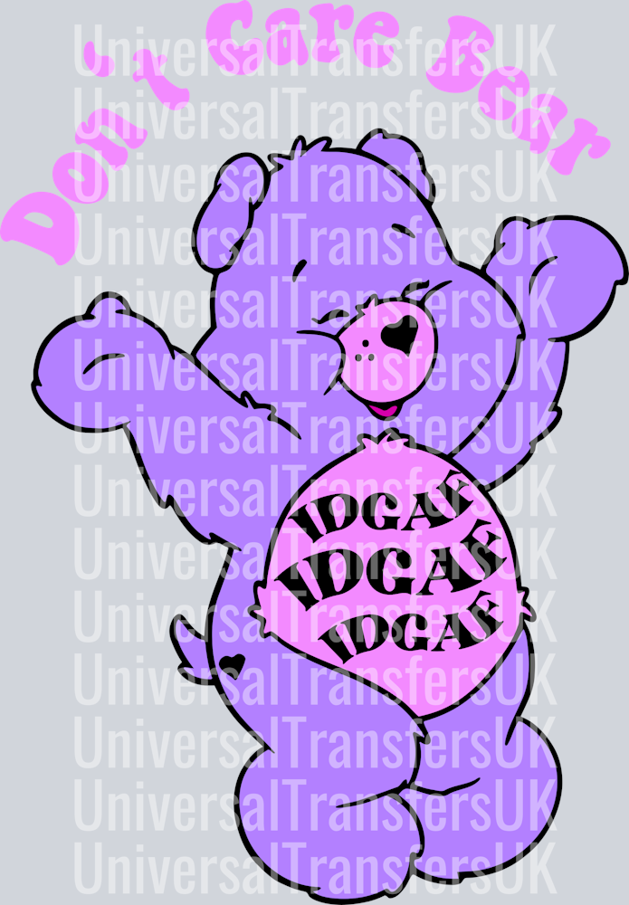Purple Dont care bear 2