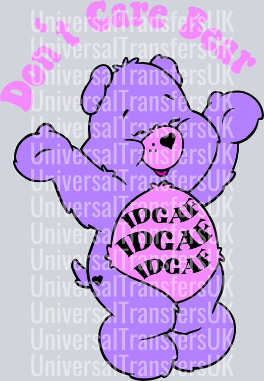 Purple Dont care bear 2