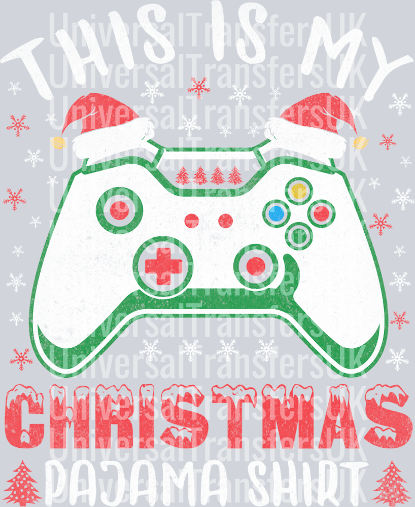 Gamer Gamepad Controller This is my christmas pajama shirt