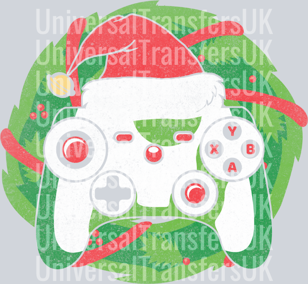 Gamer Gamepad Controller Christmas Wreath