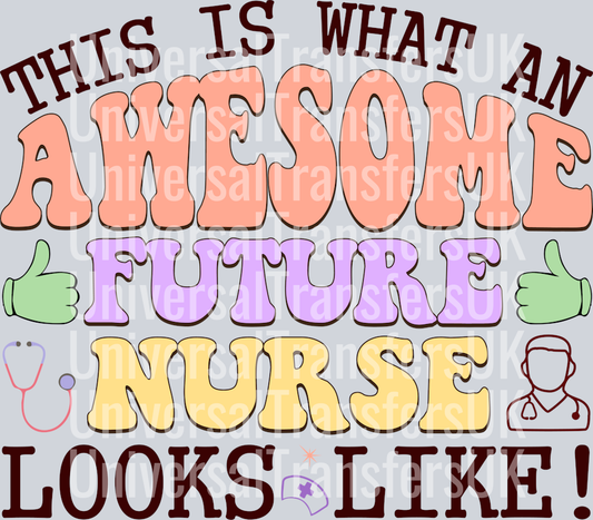 This Is What An Awesome Future Nurse Looks Likfe with Thumbs Up