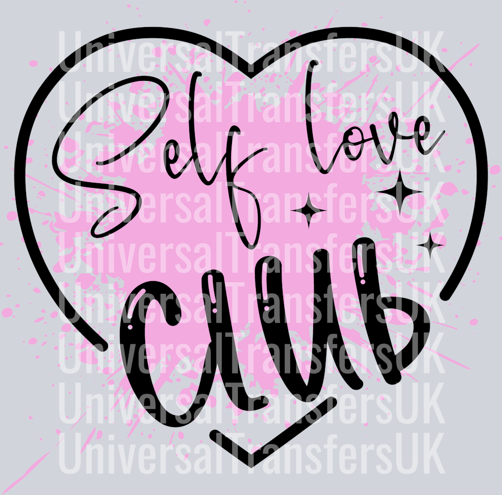 Self Love Club pink splat