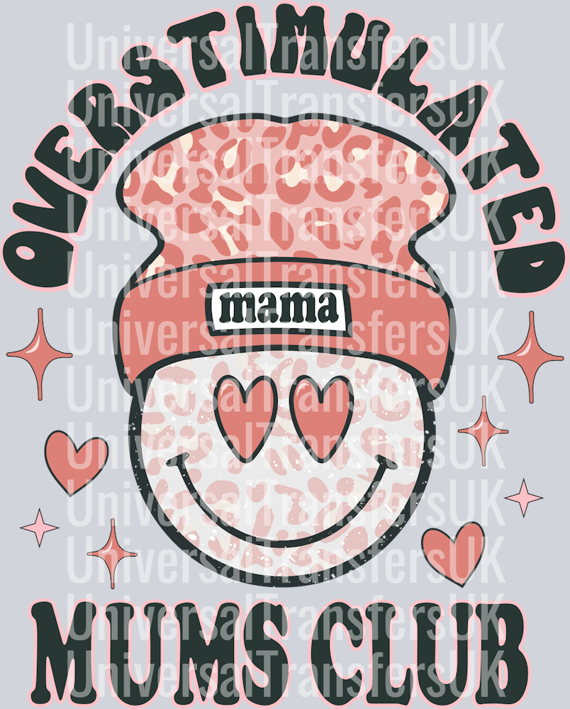Overstimulated mums club groovy hat
