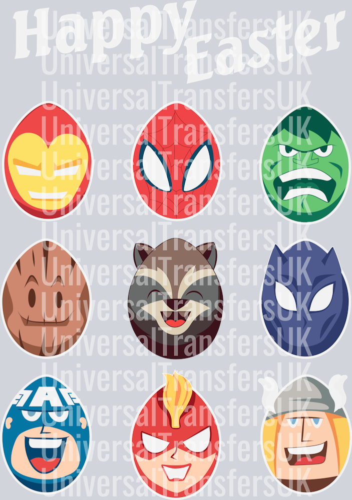 Superhero Easter Eggs
