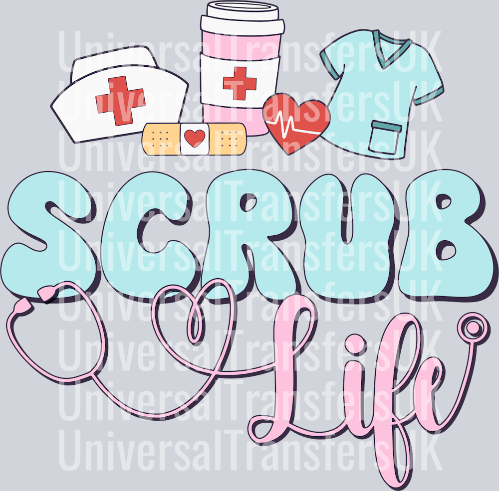 Scrub Life Hat Coffee Cup and Shirt