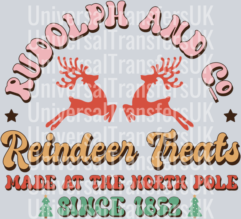 Rudolph & Co Red and Green with Red Reindeer
