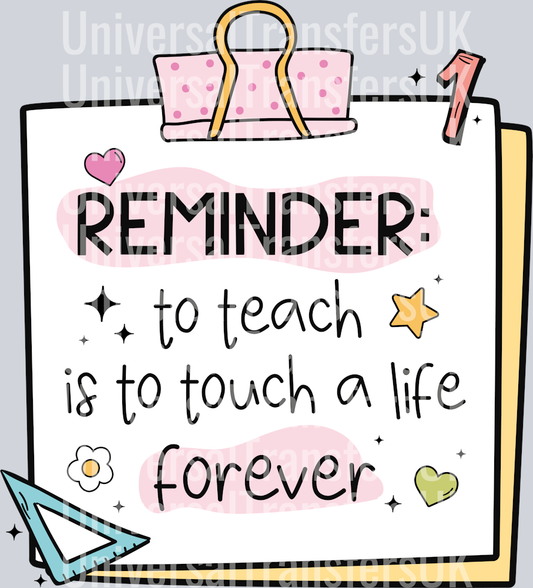 Teacher Reminder 1