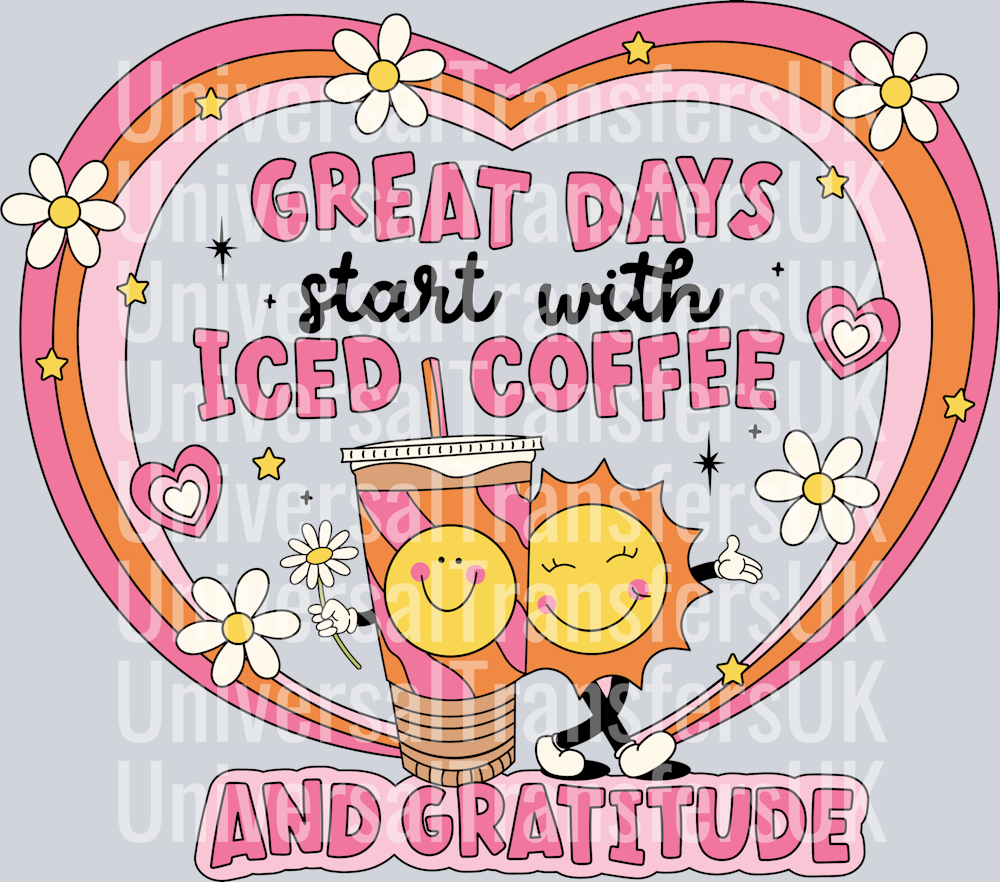 Great days start with iced coffee and gratitude