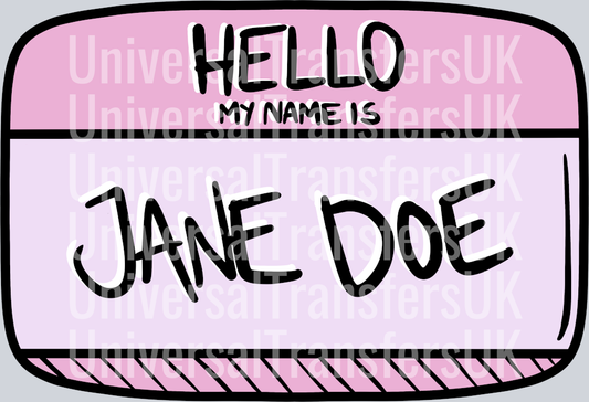 Hello my name is Jane Doe