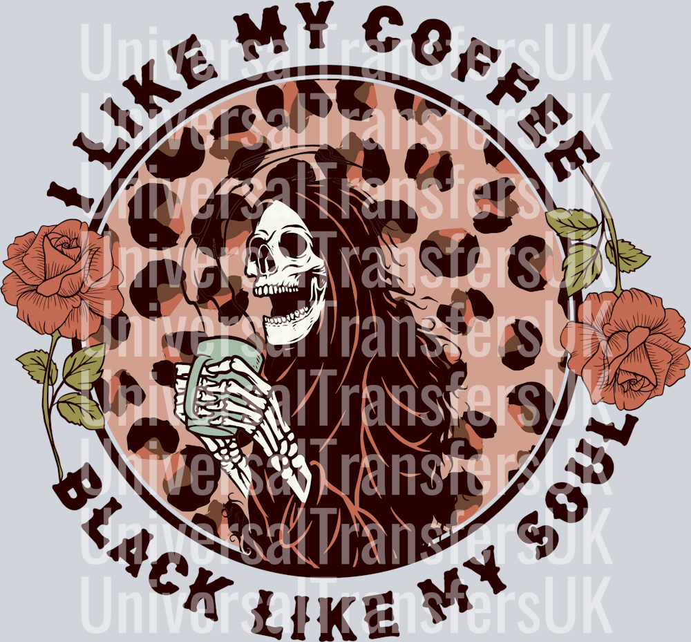 I like my coffee black like my soul