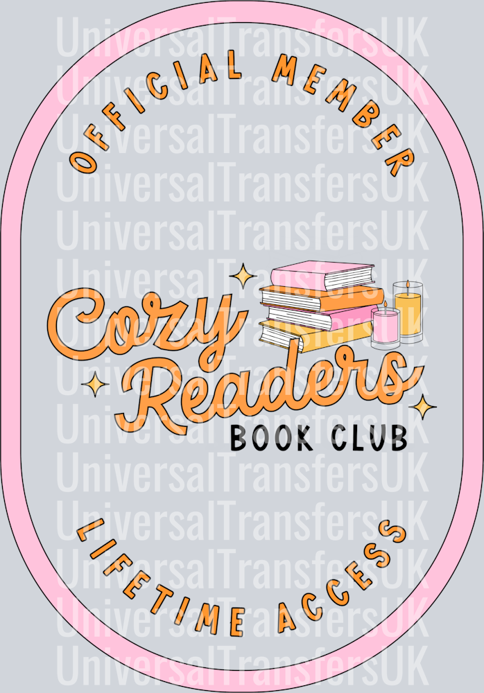 Cozy Readers Book Club Light Pink